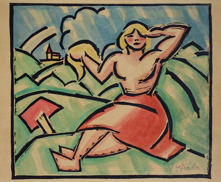 Sedící děvče (Píseň venkova, Léto, Venkovanka) - 1